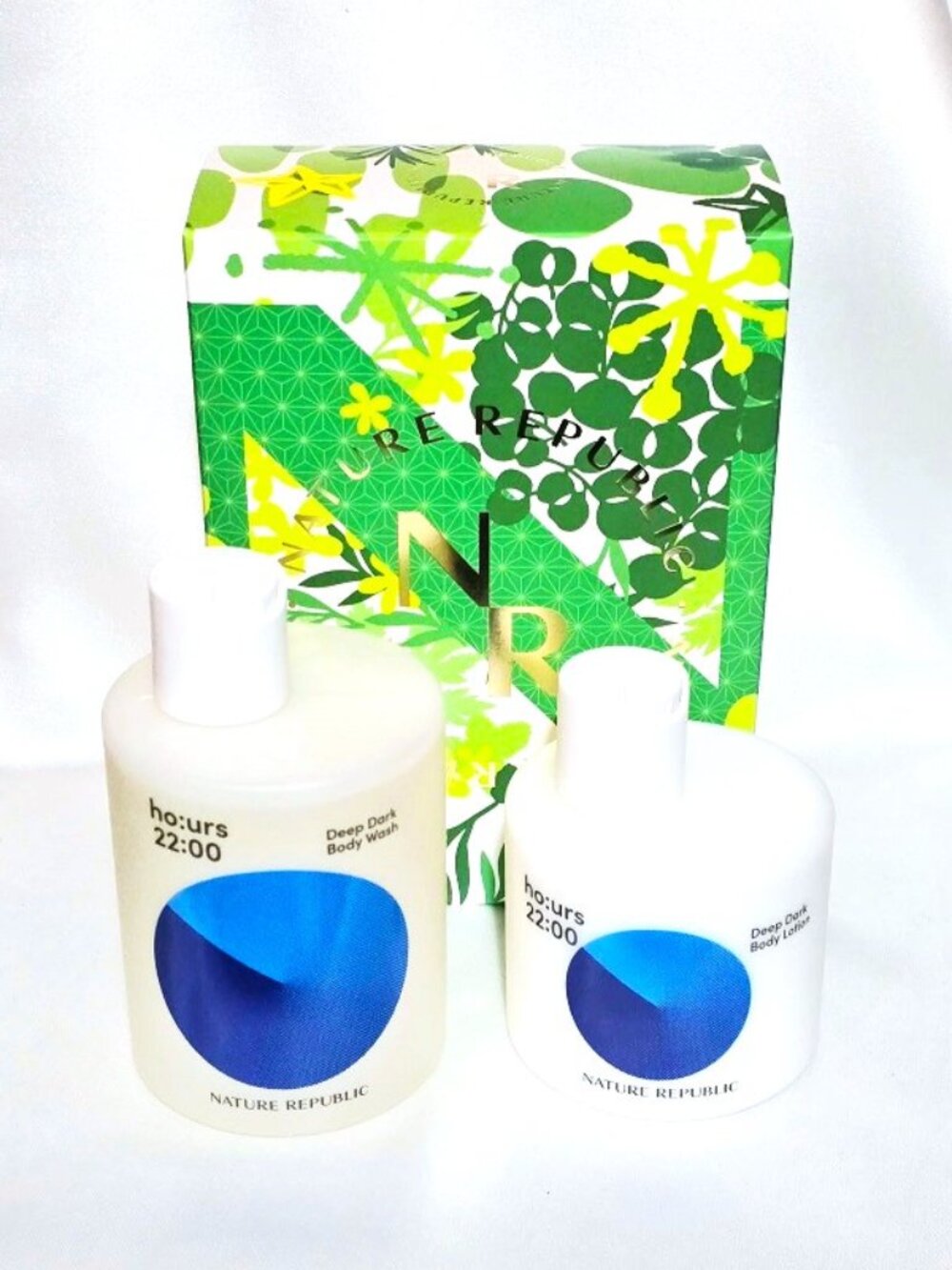 Nature Republic HO:URS Deep Dark Body Care Set - Body Wash & Body Lotion